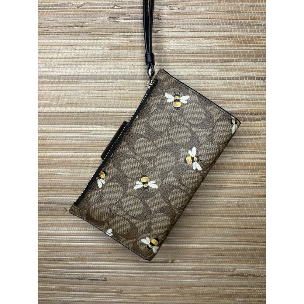 Coach Rowan Satchel Bag & Wallet Bee Print MISSING STRAP - Picture 7 of 9